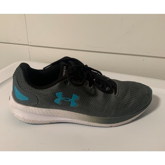 Under Armour Other - Under Armour Mens Charged Pursuit Gray/ Blue Running Shoes Size 10